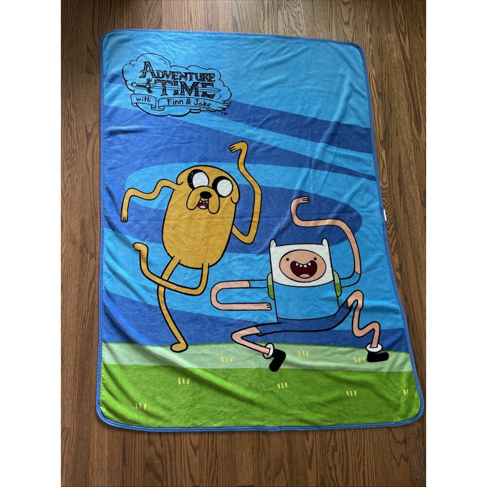 Adventure Time Fleece Throw Blanket Finn & Jake Dancing 45x60 Fun Collectibles